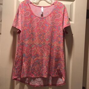 (5/$25) LuLaRoe Classic Tee, size Large